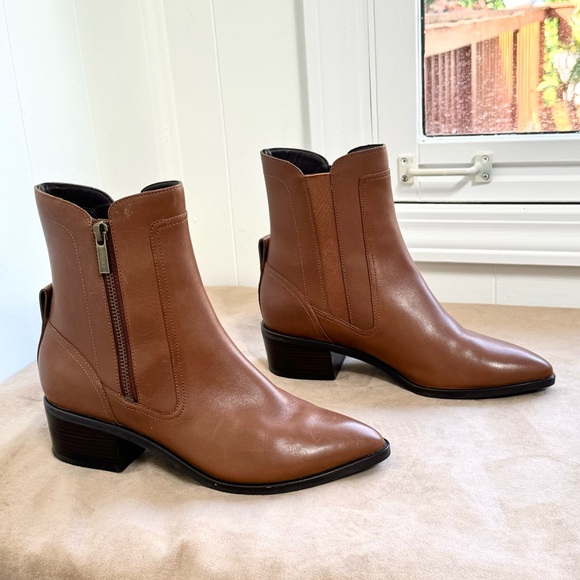 Cole Haan Teegan Bootie GRAND SERIES 360 7 Leather Earth Dark Brown Boots - Picture 3 of 11